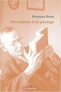 Couverture du livre Description d'un paysage - Hermann Hesse