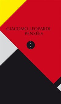 Couverture du livre Pensées - Giacomo Leopardi