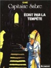 Couverture du livre Ecrit par la tempête - Gine 