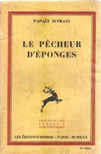 Couverture du livre Le pêcheur d'éponges - Panait Istrati