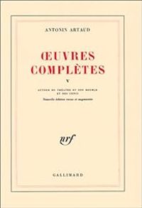 Couverture du livre Oeuvres complètes - Antonin Artaud