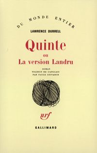 Couverture du livre Quinte, ou, La version Landru - Lawrence Durrell