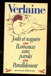 Couverture du livre Jadis et naguère  - Paul Verlaine