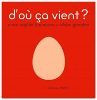 Couverture du livre D'ou ça vient ? - Milie Chollat - Anne Sophie Baumann - Robert Barborini - Claire Garralon