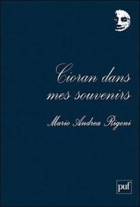 Couverture du livre Cioran dans mes souvenirs - Mario Rigoni Stern