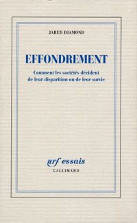 Couverture du livre Effondrement  - Jared Mason Diamond