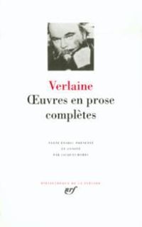 Couverture du livre Oeuvres en prose Complètes - Paul Verlaine