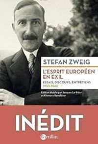 Couverture du livre L'esprit européen en exil - Stefan Zweig