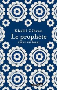 Couverture du livre Le prophète - Khalil Gibran