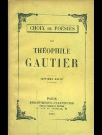 Couverture du livre Recueil de poésies - Theophile Gautier