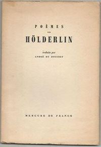 Friedrich Hlderlin - Andre Du Bouchet - Poèmes 