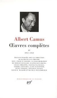 Albert Camus - 1957-1959