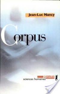 Couverture du livre Corpus - Jean Luc Nancy