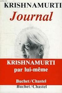 Couverture du livre Le journal de Krishnamurti - Jiddu Krishnamurti