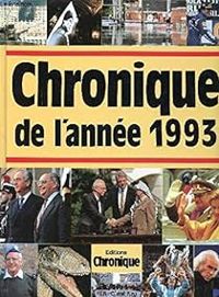 Couverture du livre Chronique de l'année 1993 - Jacques Legrand