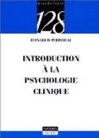 Couverture du livre Introduction à la psychologie clinique - Jean Louis Pedinielli