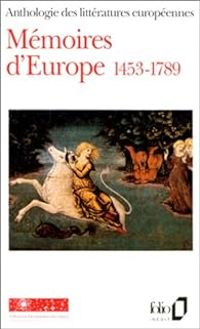 Couverture du livre Mémoires d'Europe 1453-1789 - Christian Biet