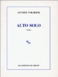 Couverture du livre Alto solo - Antoine Volodine