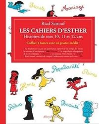 Couverture du livre Les Cahiers d'Esther - Cofret, tomes 1, 2 et 3 - Riad Sattouf