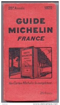 Couverture du livre Guide Rouge France 1929 - Guide Michelin