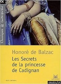 Couverture du livre Les Secrets de la princesse de Cadignan - Honore De Balzac