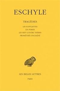 Couverture du livre Les Suppliantes - Eschyle 