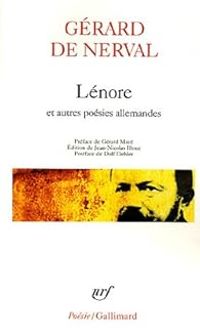 Couverture du livre Lénore et autres poésies allemandes - Gerard De Nerval