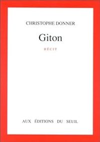 Couverture du livre Giton - Christophe Donner