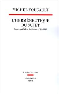 Couverture du livre L'Hermeneutique du sujet  - Michel Foucault