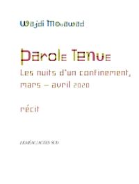 Couverture du livre Parole tenue - Wajdi Mouawad