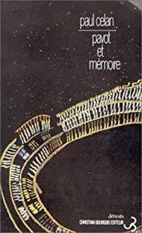 Couverture du livre Pavot et mémoire - Paul Celan