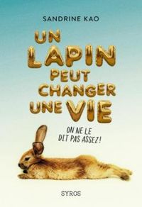 Couverture du livre Un lapin peut changer une vie - Sandrine Kao