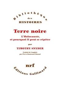 Couverture du livre Terre noire  - Timothy Snyder