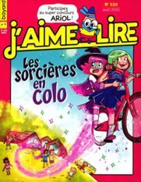 Couverture du livre J'aime lire, n°523 : Les sorcières en colo - Jaime Lire