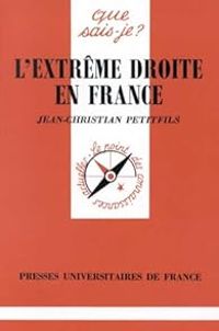 Couverture du livre L'extrême droite en France - Jean Christian Petitfils