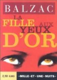 Couverture du livre La fille aux yeux d'or - Honore De Balzac