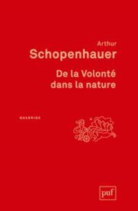 Couverture du livre De la volonté dans la nature - Arthur Schopenhauer